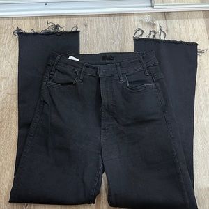 MOTHER The Hustler High Waist Ankle Fray Jeans 27